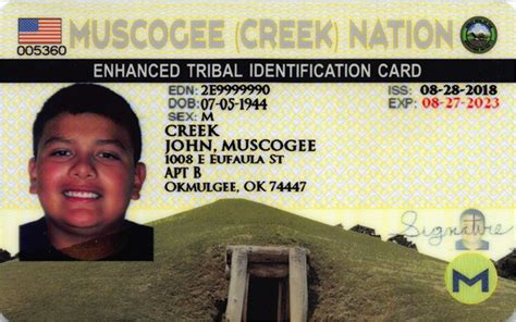 to issue the cards to its citizens and the first in Oklahoma. . Muscogee creek nation citizenship board